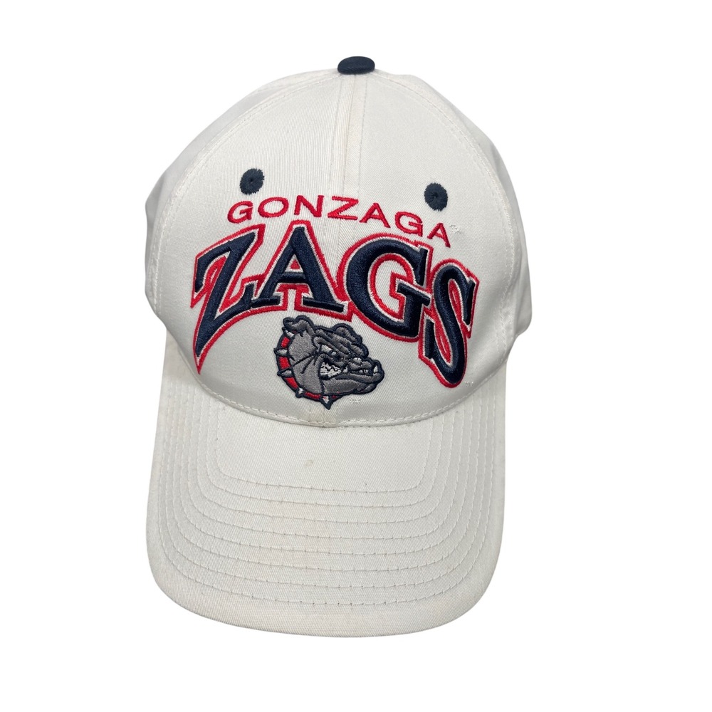 Gonzaga Zags Hat Top of the World White Navy Blue Adjustable Baseball Cap NCAA